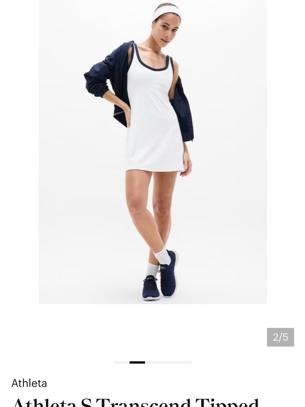 Athleta White Strappy Tennis/ pickleball Dress